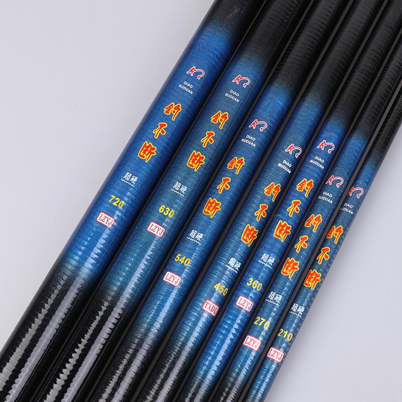 Vara de Pesca Telescópica para Rocha Fibra de Vidro 2.1/2.7/3.6/4.5/5.4/6.3/7.2M Vara de Pesca Spinning Vara Alimentadora de Carpa Vara de Surf Spinning