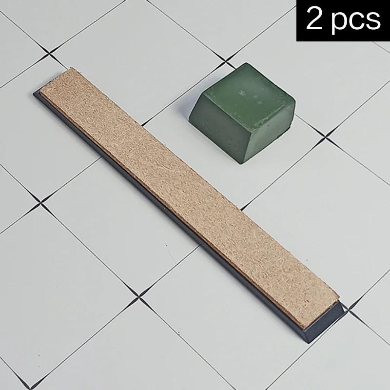 Leather Article Polishing Fixed angle sharpener Tool Leather Set Honing Strop Cutter Cowhide Polish Belt Grinding Sharpening Wax