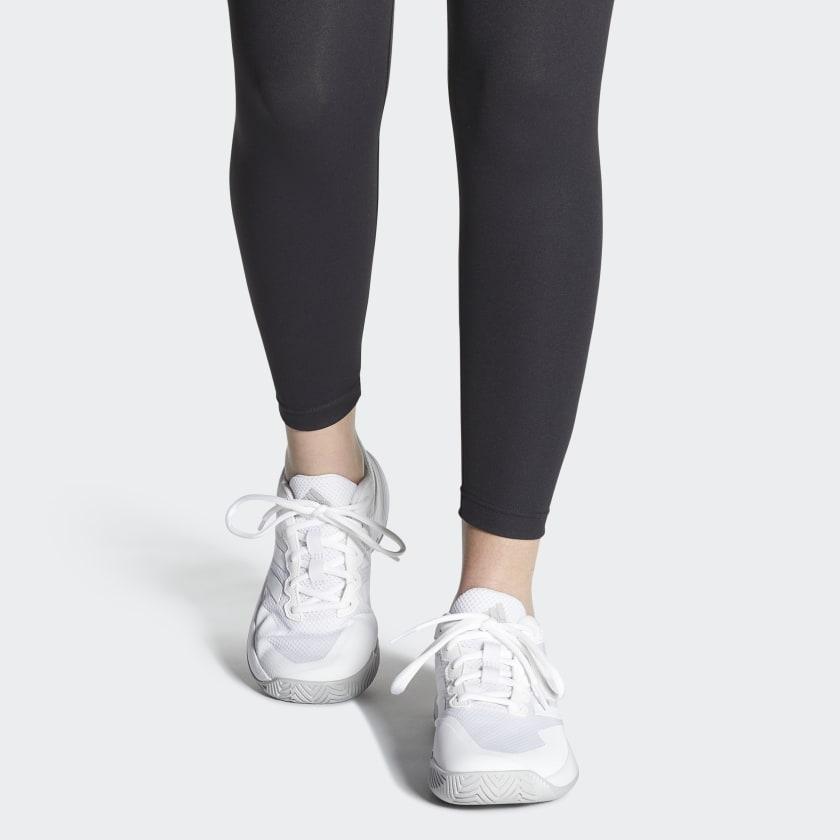 adidas GameCourt 2.0 White Grey Women Sneakers Cloud-White Grey-Two GW4971