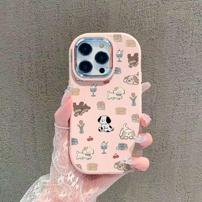 Cartoon full screen puppy Apple 11PROMAX mobile phone case 11 tide 11/11pro niche 11 soft silicone case cute