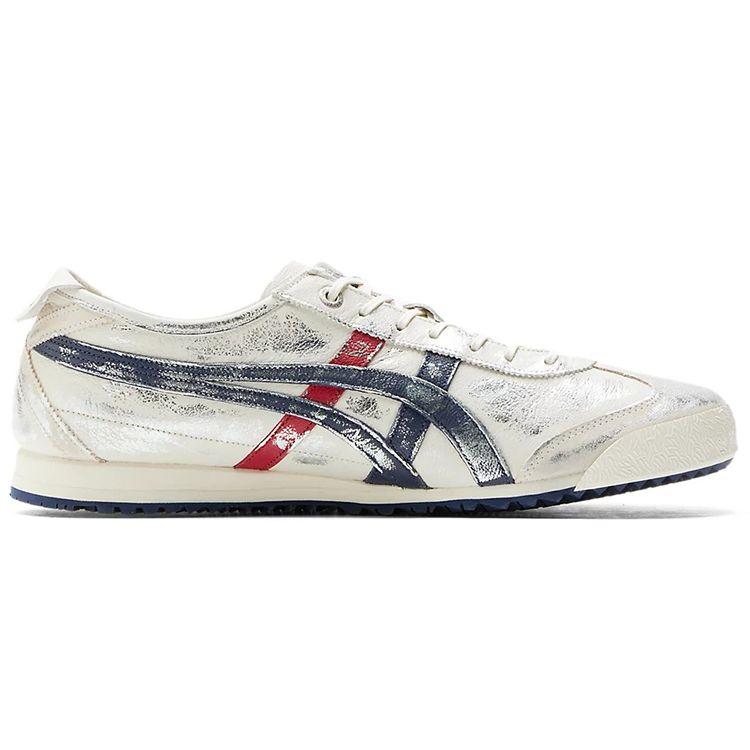 Onitsuka Tiger Mexico 66 Sd Comfortable Retro Lightweight Durable Low-Top Running Shoes Unisex sneaker White Silver 1183C069-020