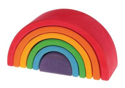 Toy Educational Toy Building Blocks Interior Figure Play Rainbow Height 9 X Width 17 X Depth Rainbow Tunnel Large GRIMM'S 6.5cm