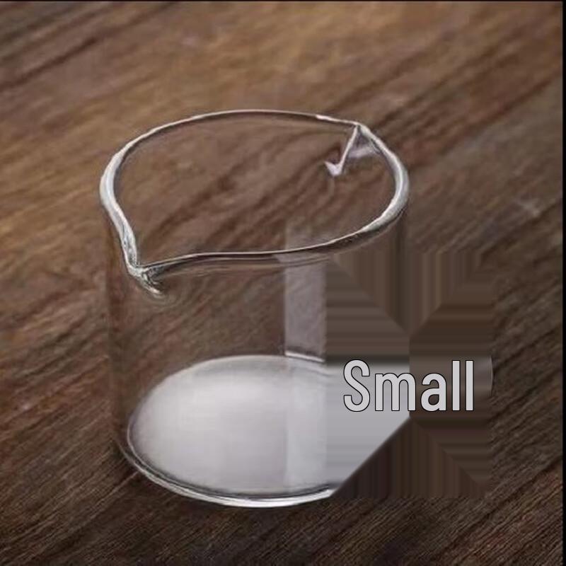 Wooden Handle Double Spout Glass Milk Jug Set (2-Pack)