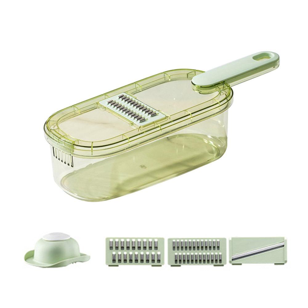 Durable 6 In 1 Vegetable Slicer Stainless Steel Multifunctional Cheese Grater Manual Potato Julienne Shredder Kitchen