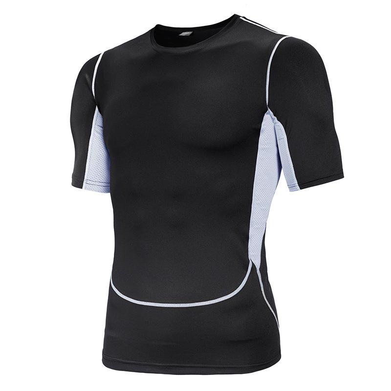 Men s Plus Size Quick-Dry Slim Fit Short Sleeve Summer Sports T-Shirt Large