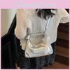Pu Letter Shoulder Bag For Women Summer Casual Crossbody Purse With Zipper Closure