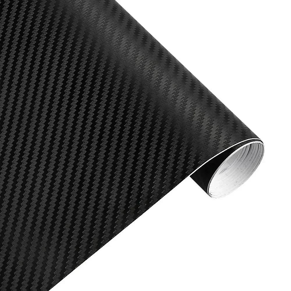 25cmx200cm 3D Carbon Fiber Vinyl Film Car Motorcycle Sticker Waterproof Decorative Adhesive Protector Film Car Accessories