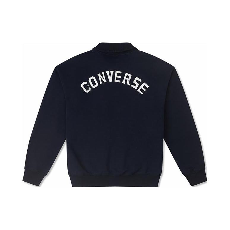 New Converse Sweatshirt Unisex Black 10026553-A01