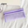 Portable Toiletry Pouch Mesh Makeup Brush Pouch, Cosmetic Bag with Zipper, Clear Quick Dry Accessory Case Organizer for Travel Daily Storage