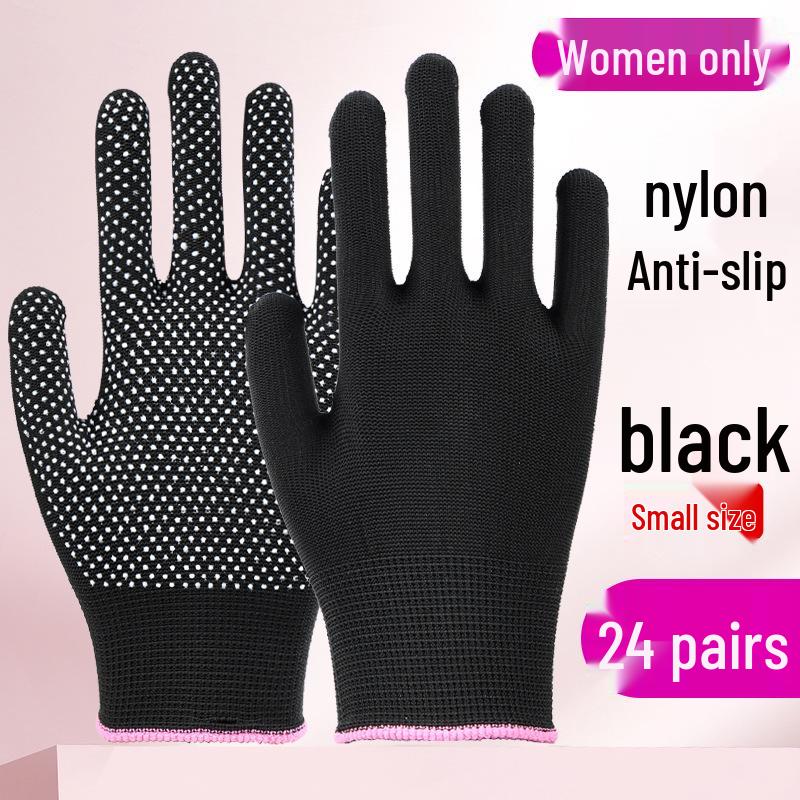 Breathable Non-Slip Nylon Summer Work Gloves - Unisex, Wear-Resistant, Sunscreen