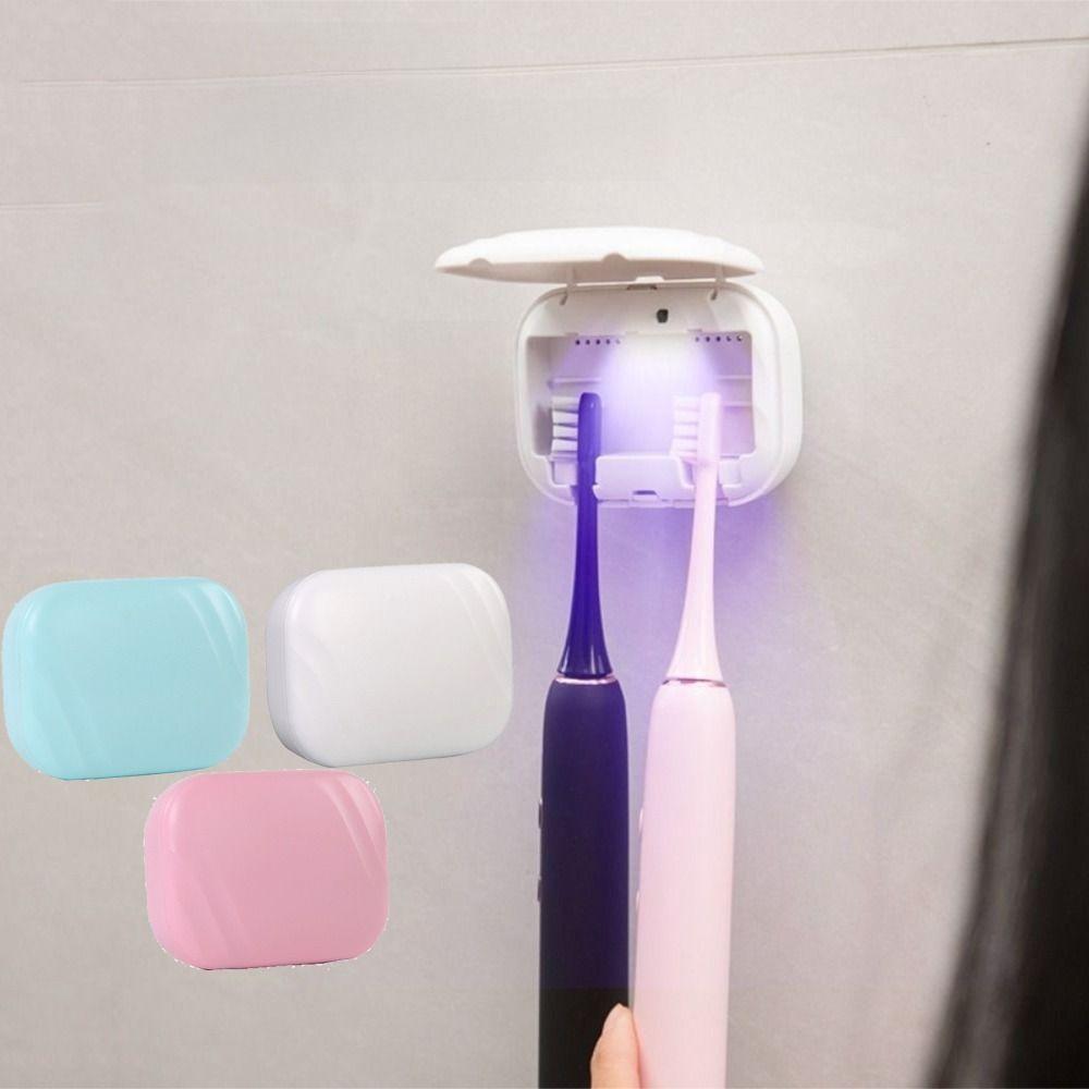 Self-Draining Smart Toothbrush Sterilizer Rechargeable Electric Toothbrush Cleaner  Travel