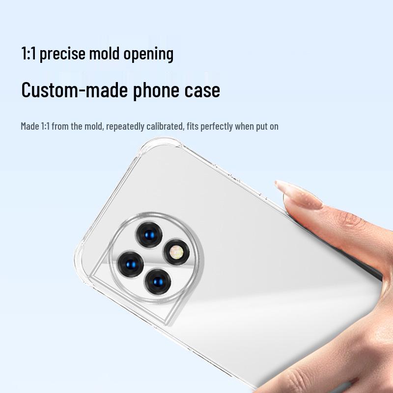 OnePlus 11 / 11R Transparent TPU Airbag Corner Drop-proof Phone Case - Minimalist Design