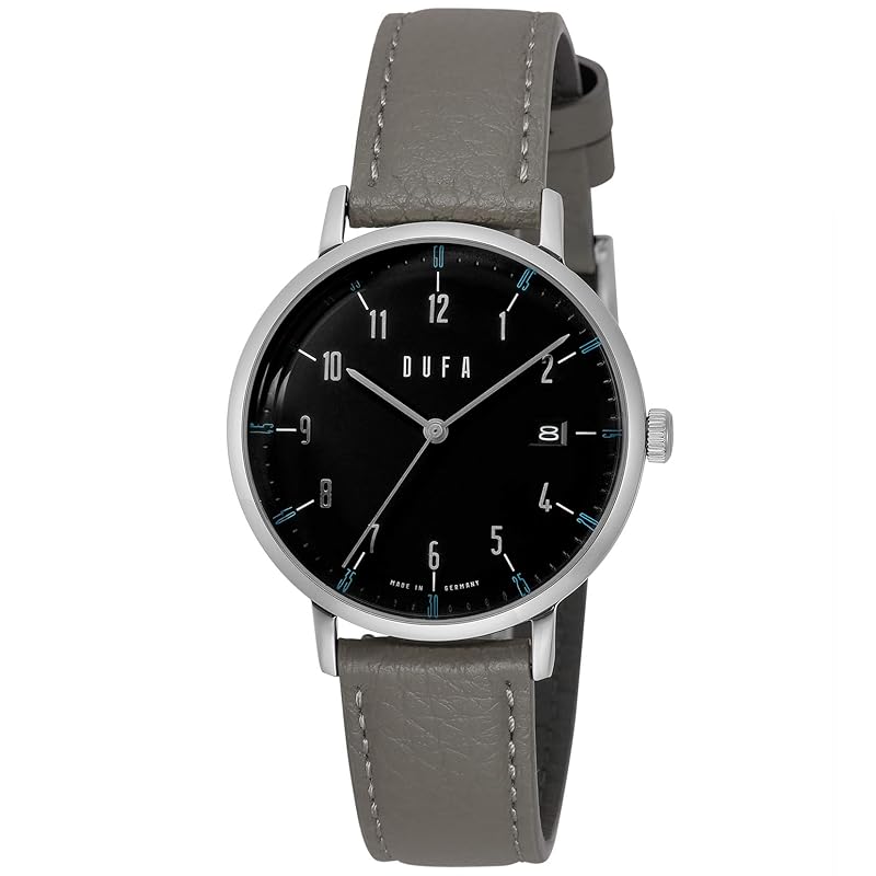 DUFFA Breuer Automatic Watch, Black Dial, Gray Stainless Steel, 38mm, German Model DF-9011-0A [Used]