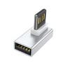 90°Angled USB Adapter Reversible Insertion Support Fast Charging and Data Transfer Connecting to Keyboards,Mouse,