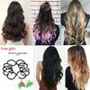 16 Clips In Hair Extension Body Wave 22 Inch Hair Extension Clip For Women Synthetic Hair Extensions Black Color