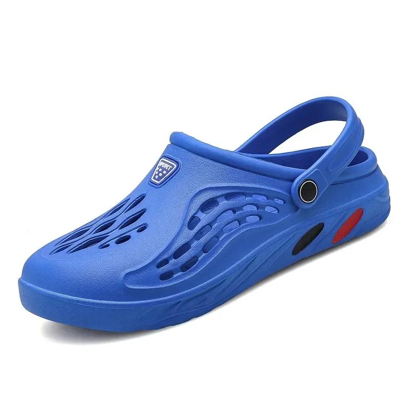 Summer Men and Women Clogs Sandals Men EVA Slippers Garden Shoes Platform Sandals Couple Outdoor House Leisure Slides Men Clog