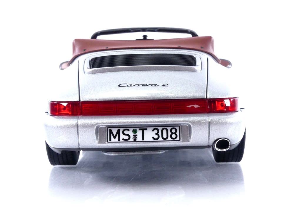 NOREV Porsche 911 Carrera 2 Cabriolet 90 Silver Scale Model 187330 1/18