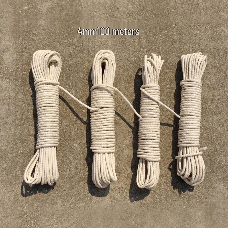 Brangdy Multi-purpose Cotton Rope 4mm x 100m