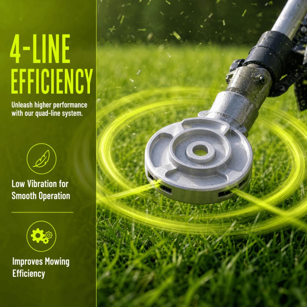 1pcs/3pcs Aluminum Alloy Weed Cutter Head Circular Shape Grass Trimming Head For Weed Eater