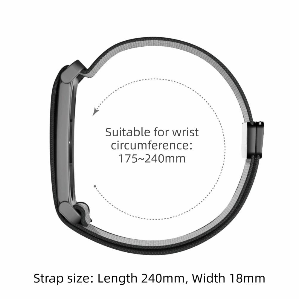 Magnetisches Sportarmband Ersatzarmband Nylon-Schlaufe für Google Fitbit Air Fitness-Tracker