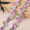 Water-soluble Flower Lace Trim 2cm Wide Small Floral Lace Embroidered Lace Trim  Sewing Projects