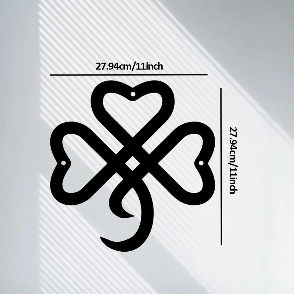 Stunning 1PC Irish Shamrock Wall Decor! Perfect for St. Patrick's Day. Metal Clover Wall Decor brings good luck. Ideal for home.