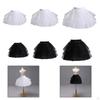 Petticoat Lightweight Flower Girl Crinoline Underskirt Soft Yarn Elastic Waist Boneless Skirt