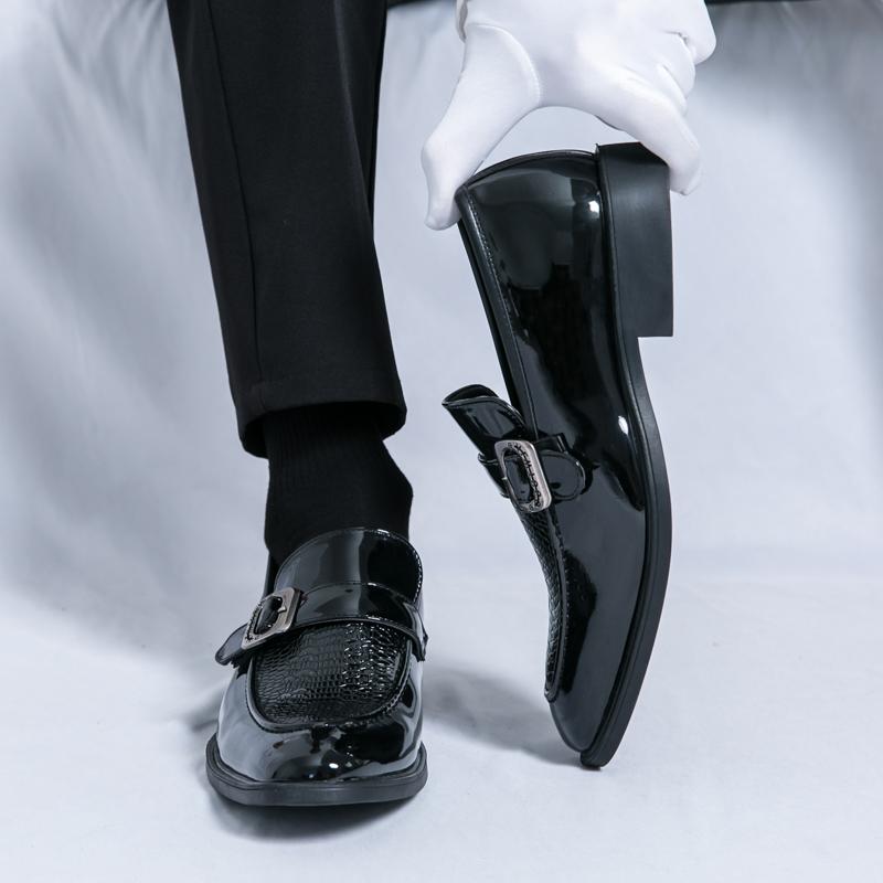 Men Loafers Street Style Monks Formal Business Wedding Dress Prom Blazers Tuxedo Party Shoes Large Size