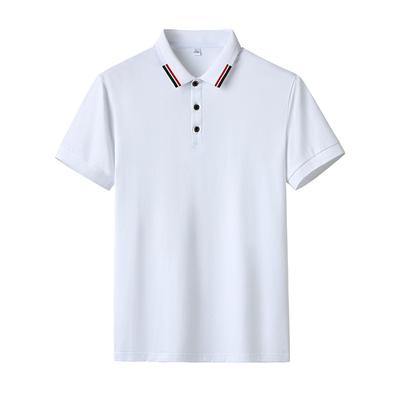 Pánské letní polo tričko z čisté bavlny s klopou a ležérní tričko s krátkým rukávem Dm Large Size