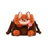 Cute Zootopia cartoon Judy Nick large capacity backpack crossbody bag fluffy flap shoulder bag 0154 CLE