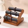 Solid Wood Watch Storage Rack Large Capacity Bodhi Bracelet & Buddha Beads Jewelry Display Stand