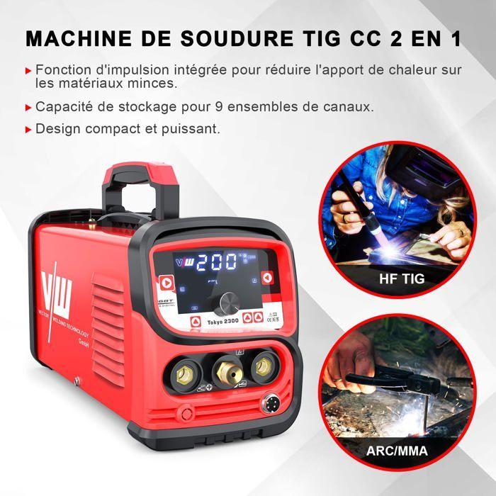 Poste à souder - VECTOR - T1050SIWM - TIG - 200 A - 6,5 kg