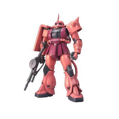 BANDAI SPIRITS MG Mobile Suit Gundam Zaku plastikový model MS-06S Char's Ver.2.0 1/100 barevně kódovaný