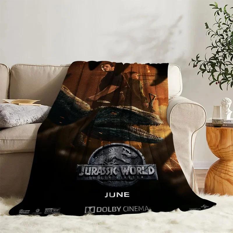 Fluffy Blanket  J-Jurassic Park Bed Sofa Camp Nap Bedroom Decor Bedspread Soft Fleece Home Textile Birthday Wedding Gift Blanket