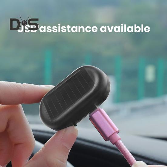 Auto Solar Anti-Diebstahl Licht Simulierte Realistische Blinkende Alarm Licht Selbstklebende Auto Warnung Licht Auto Zubehör