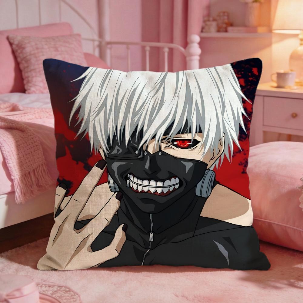 Ttokyo GhoulS Anime Hot Cushion Cover Premium Comfort Reversible Pillow Cove Two In One Design For Any Room  Car Interior