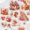 Retro Floral Garden Scenery Sticker Pack for Journaling and Collage