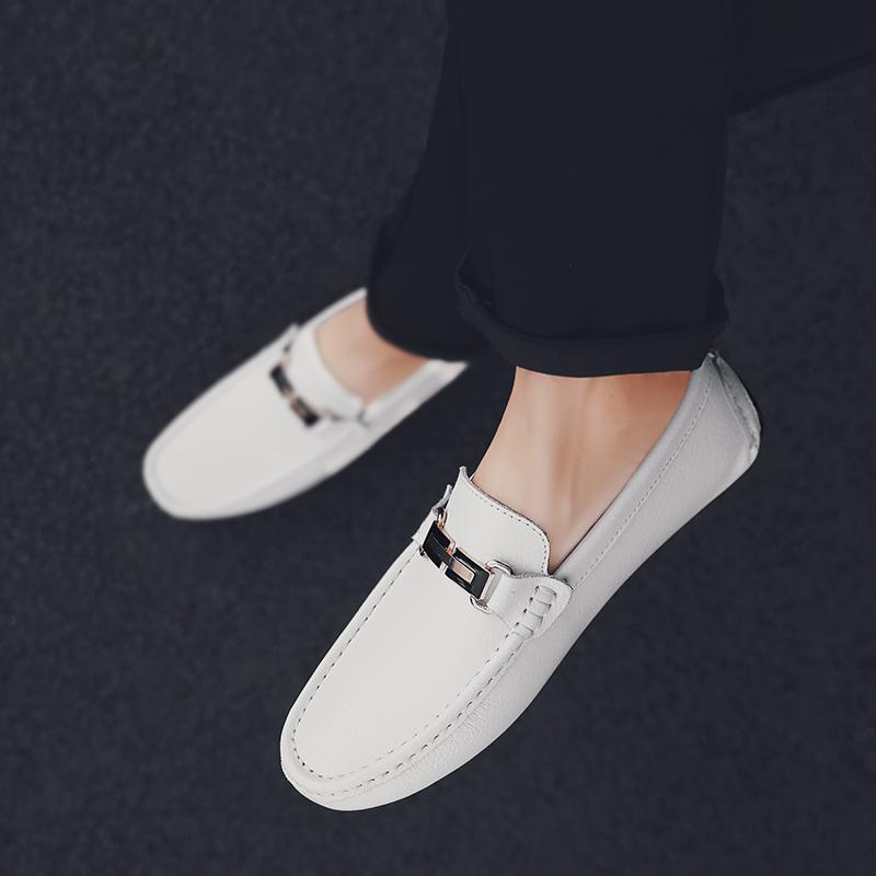 Мода 2024 Модные тенденции Лоферы Мужская обувь Новые Удобные Мужские Балетки Кожа — фото 4