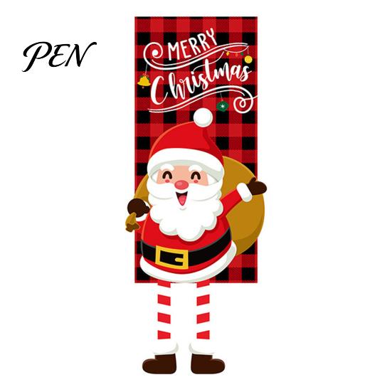 Indoor Holiday Home Ornaments Christmas Banner Decorations with Hanging Rope, Elf/Snowman/Gnome/Snowman Festive Flags for Doorway Celebratory