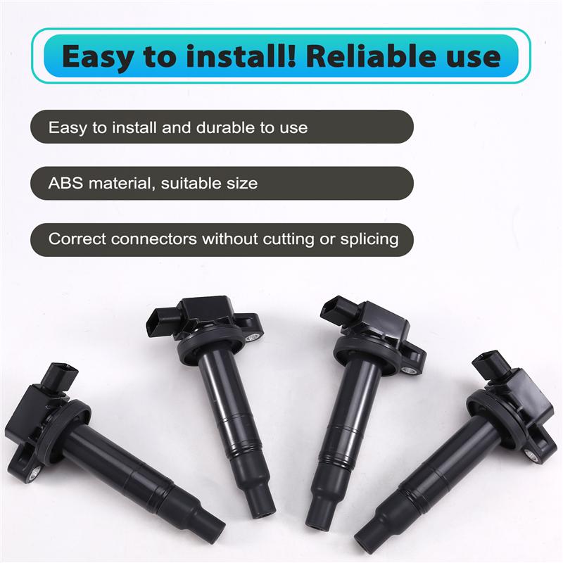 Ac29-4Pcs Ignition Coils 90919-02240 For Toyota Echo Prius Vios Yaris Scion Xa Xb 1.5L Car Accessories
