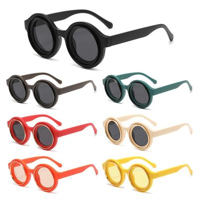 Ochelari de Soare Rotunzi Retro la Modă Ochelari de Soare Vintage pentru Stradă Hip Hop Cool Punk pentru Bărbați