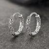 Vintage Cool Huggie Hoop Earrings Stainless Steel Hypoallergenic Earrings for Men Women Indian Boho Jewelry