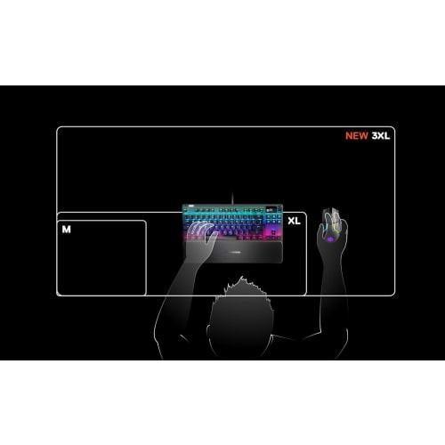 SteelSeries Gaming Mouse Pad Large Stitched Non-Slip Rubber Base 90cm X 30cm X 0.2cm QcK Edge XL 63824