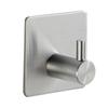 Self-Adhesive Coat Rack Hook Black Brushed White Stainless Steel Wall Mounting Without Drilling for Clothes