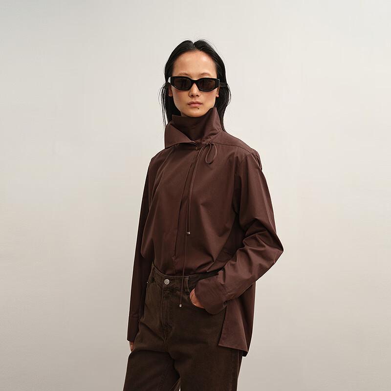 LESS 2025 Autumn H-Shape Loose Commuter Long-Sleeve Shirt