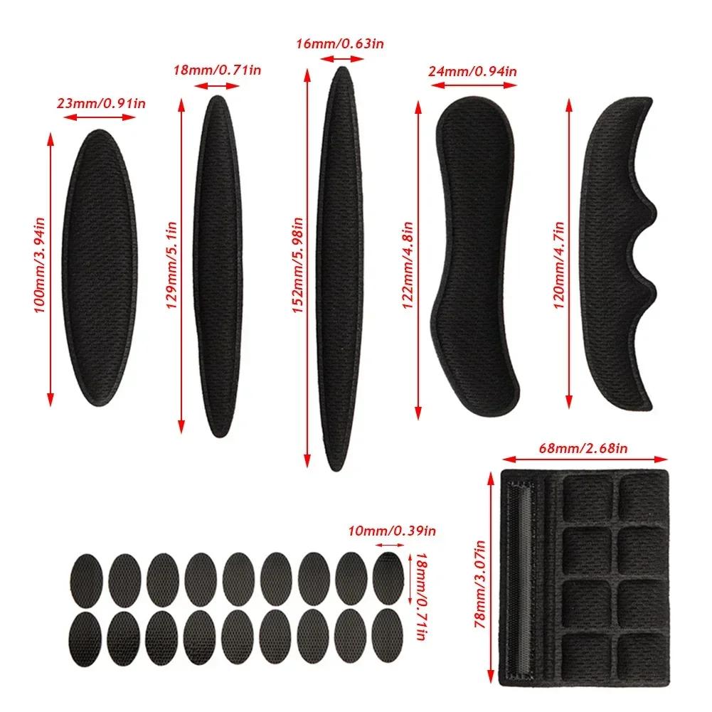 Helmet Padding Kit 27Pcs Bicycle Replacement Universal Foam Pads Set for MTB Bike Motorcycle Cycling Sportswear Accessories