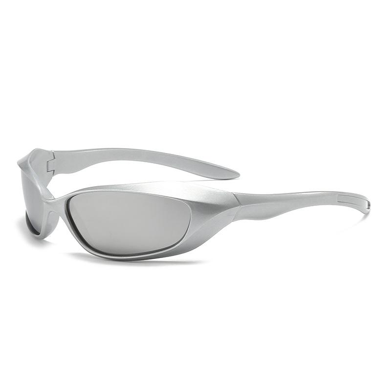 New Arrival Popular Women's Sunglasses Punk Sunglasses Unique Oval Sun Glasses Men Goggle Shades Mirror Colorful Y2K Eyewear