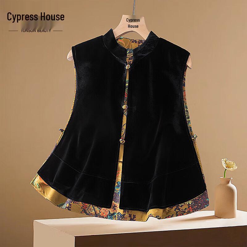 

Женский новый жилет с принтом в китайском стиле XL