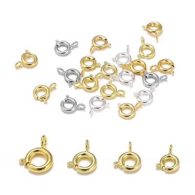 2Pcs Spring Ring Clasp With Open Jump Ring Jewelry Clasp Connectors For Chain Necklace Bracelet Jewelry Making
