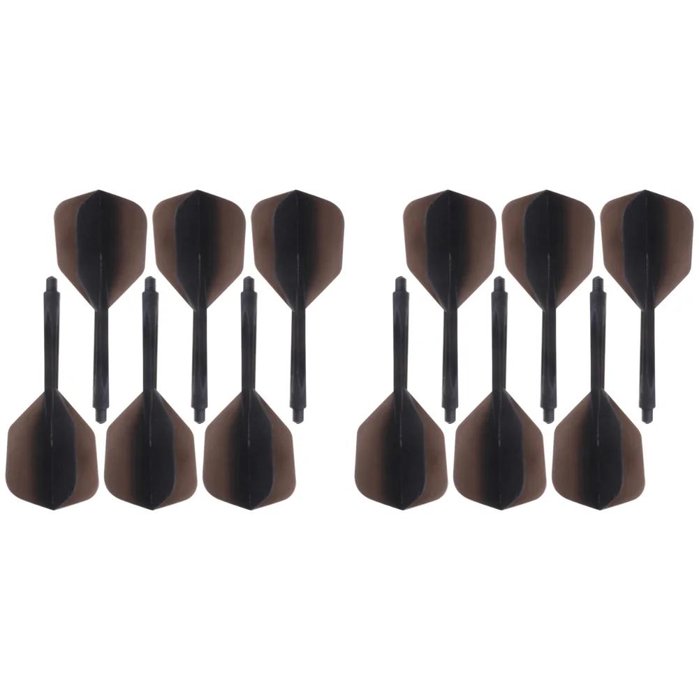 6Pcs Integrated Dart Flights and Shafts 4BA Soft Screw In-One Dart Flight Integrated Dart and Flights for Indoor Outdoor Playing